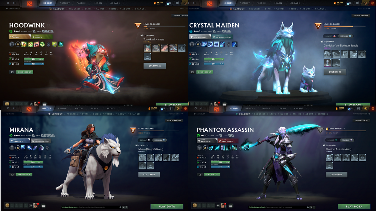 Ancient II | MMR 4115 | Behavior 12000 |BATTLEPASS: AGHNIMS, TI11 - DROW, RAZOR, VOID, PA, PUDGE ARCANA + MIRANA, CM, PA, AM PERSONA + MANY RARE CACHES!!