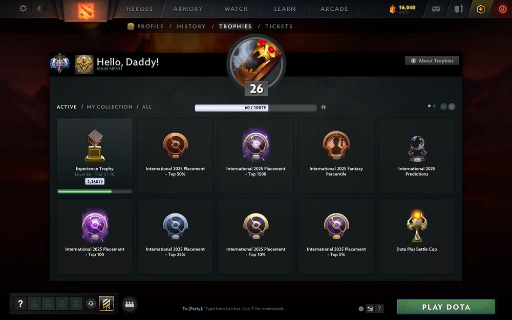 Legend I | MMR: 2959 - Behavior: 10789 - Communication: 10789