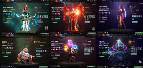 BATTLEPASS: TI6, TI7, TI8, TI9, TI10, NEMESTICE - SEE DESCRIPTION! - IO, ES, WK, QOP, WR, SPECTRE ARCANA + LC WINGS, GREEN IMMOS