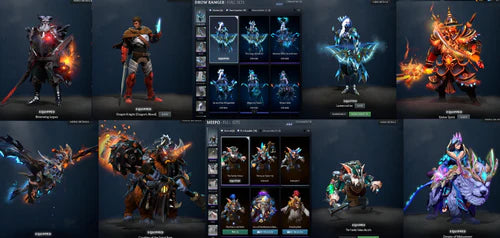 BATTLEPASS: TI6, TI7, TI8, TI9, TI10, NEMESTICE - SEE DESCRIPTION! - IO, ES, WK, QOP, WR, SPECTRE ARCANA + LC WINGS, GREEN IMMOS