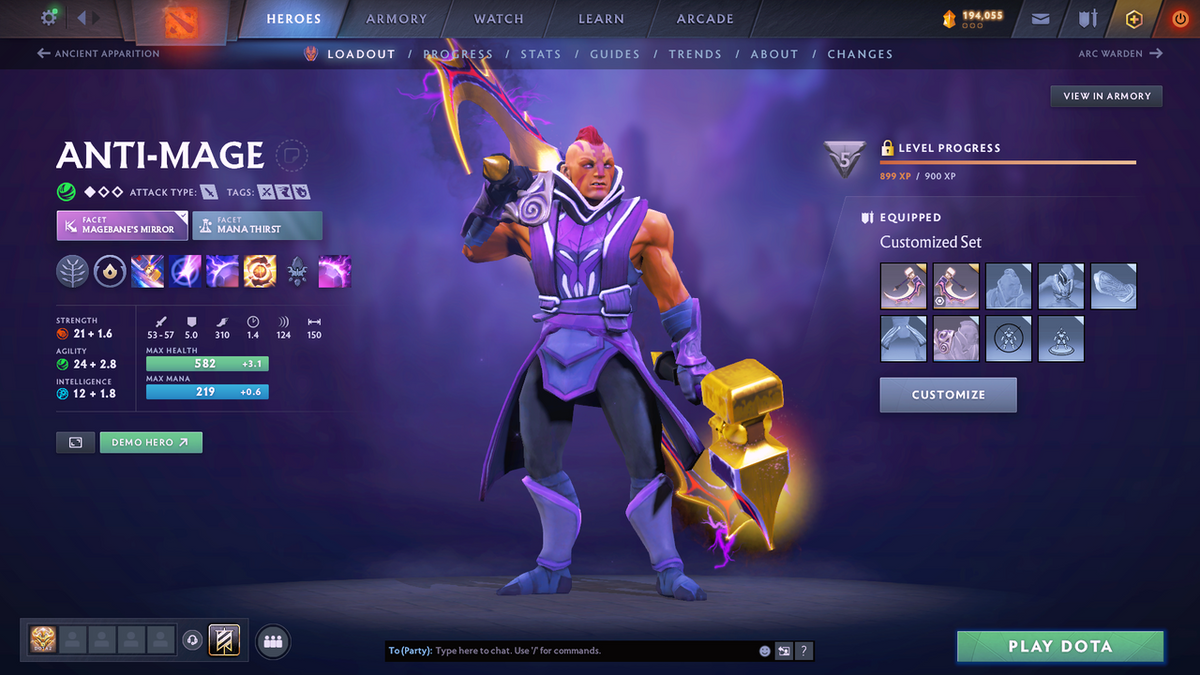 Legend II | MMR 3258 | Behavior 11265 | SF, LINA, RUBICK ARCANA + PA PERSONA | MANY IMMORTALS INCLUDING AM GOLDEN BASHERS!!
