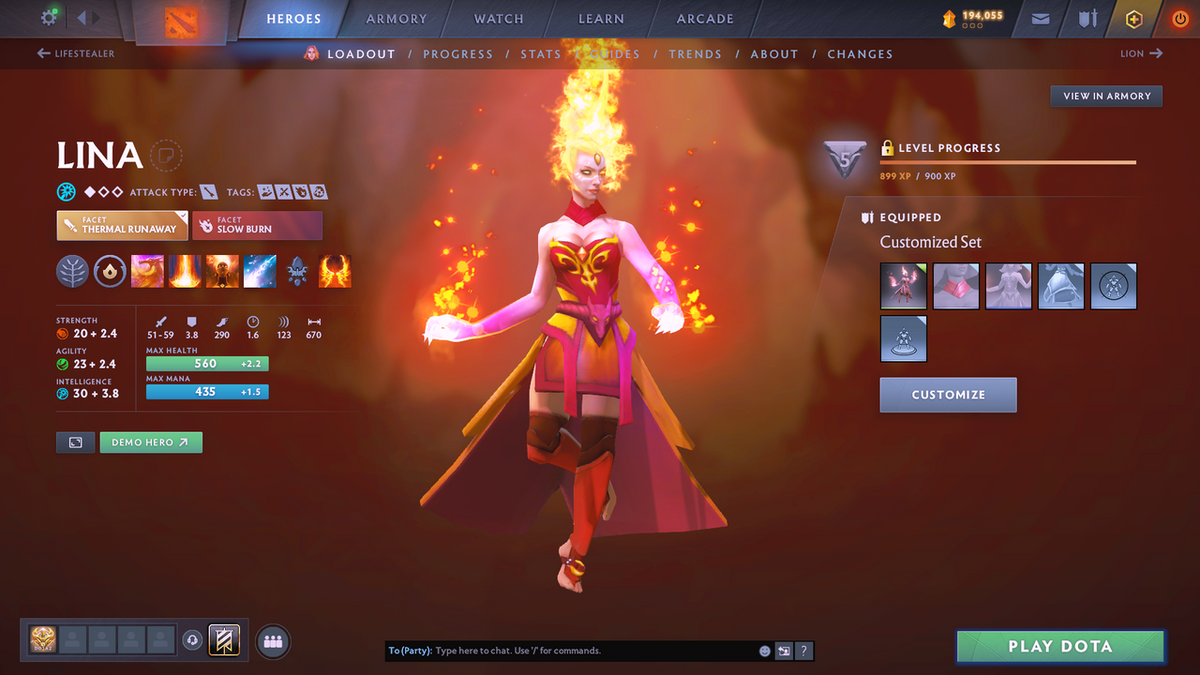 Legend II | MMR 3258 | Behavior 11265 | SF, LINA, RUBICK ARCANA + PA PERSONA | MANY IMMORTALS INCLUDING AM GOLDEN BASHERS!!