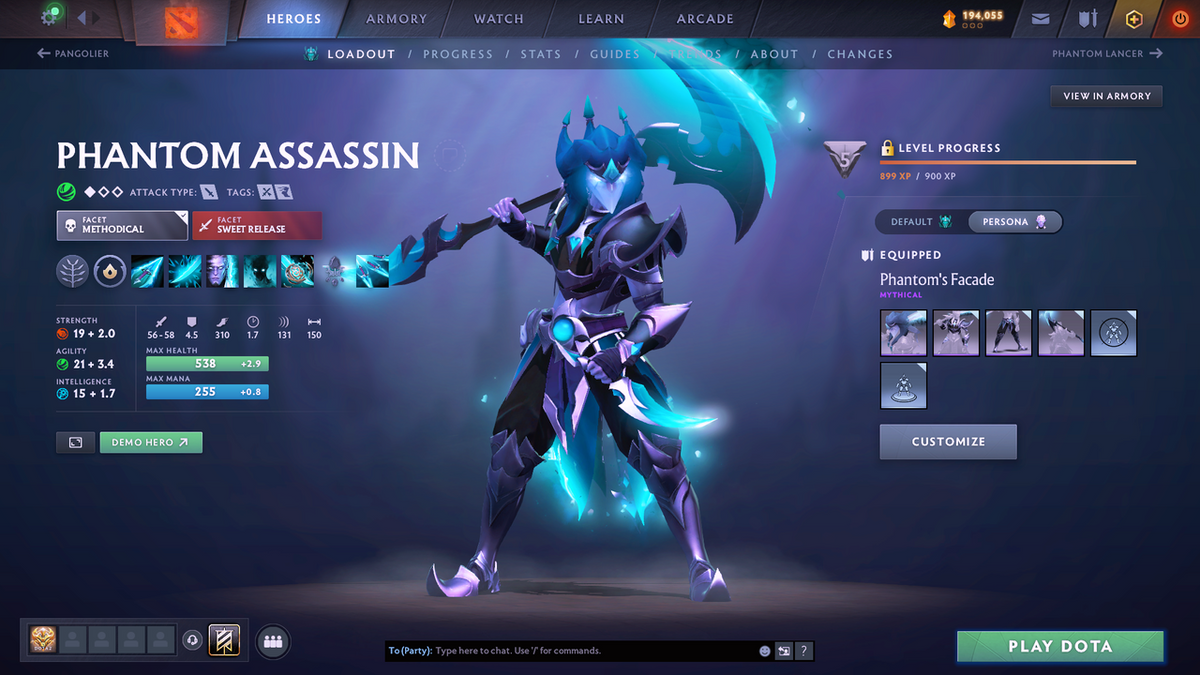 Legend II | MMR 3258 | Behavior 11265 | SF, LINA, RUBICK ARCANA + PA PERSONA | MANY IMMORTALS INCLUDING AM GOLDEN BASHERS!!