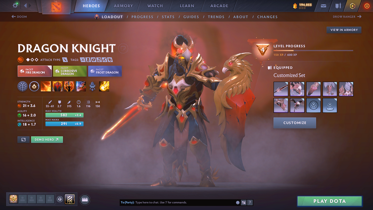 Legend II | MMR 3258 | Behavior 11265 | SF, LINA, RUBICK ARCANA + PA PERSONA | MANY IMMORTALS INCLUDING AM GOLDEN BASHERS!!