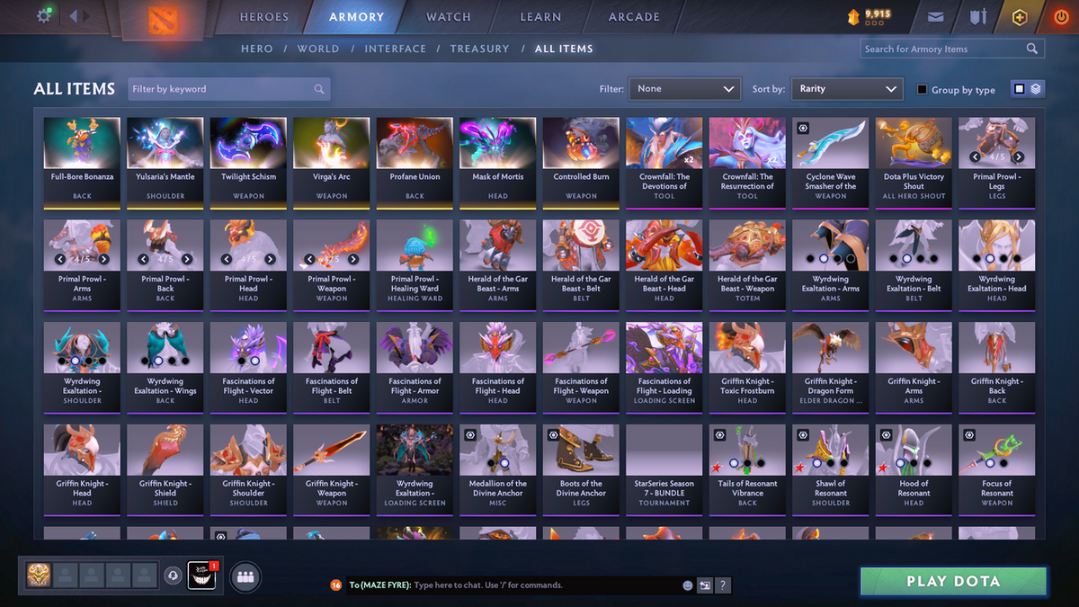 Legend I | MMR: 3452 - Behavior Score: 8446 | Many Immortals & Items Inside | Full Access