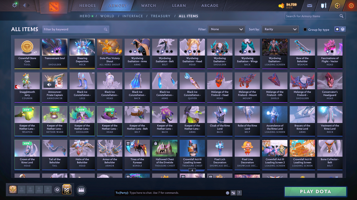 Herald V | MMR 584 | Behavior 10475 | Mainpool | Fast Queue | Stacked with Immortals + Many Sets!!!