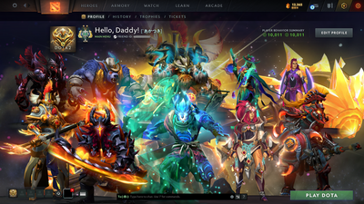 Archon II | MMR: 2530 - Behavior Score: 10011 | Juggernaut Arcana | Anti Mage Persona | Latest Cache Sets | Complete 10th Anniversary Sets | Many Immortals Inside | Mainpool | Trophy Level: 157 | Full Access