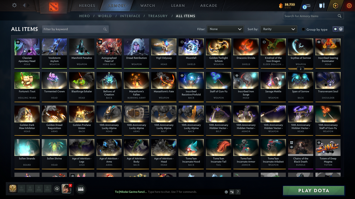 Ancient II | MMR 4115 | Behavior 12000 |BATTLEPASS: AGHNIMS, TI11 - DROW, RAZOR, VOID, PA, PUDGE ARCANA + MIRANA, CM, PA, AM PERSONA + MANY RARE CACHES!!