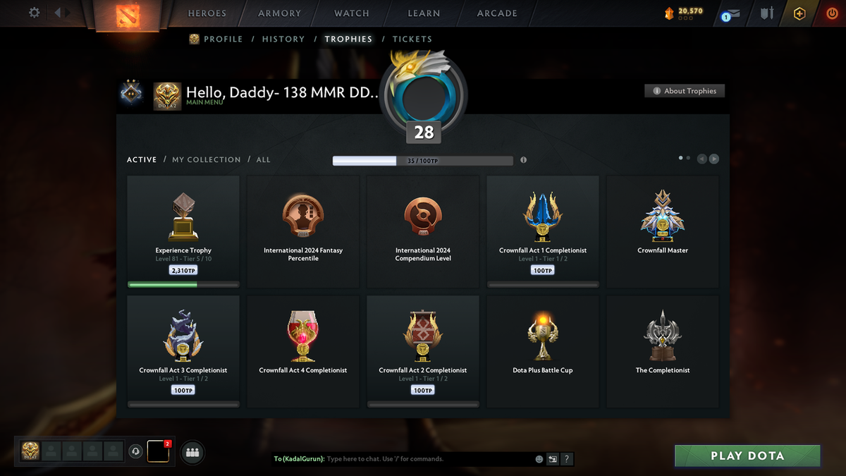 Guardian II | MMR 917 | Behavior 9014 | x138 MMR DD TOKENS | Rubick Arcana | Fully Stacked with Immortals & Exclusive Sets!!!