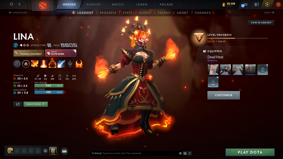 Herald III | MMR: 199 - Behavior Score: 6530 | 1729 Hours Played | Juggernaut Arcana | Crystal Maiden & Mirana Persona | Complete 10th Anniversary Sets | Many Immortals Inside | Mainpool | Trophy Level: 238 | Full Access