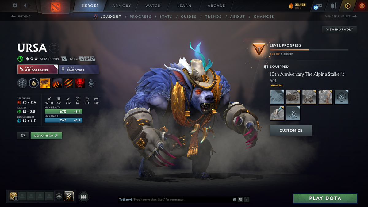 Herald III | MMR: 199 - Behavior Score: 6530 | 1729 Hours Played | Juggernaut Arcana | Crystal Maiden & Mirana Persona | Complete 10th Anniversary Sets | Many Immortals Inside | Mainpool | Trophy Level: 238 | Full Access