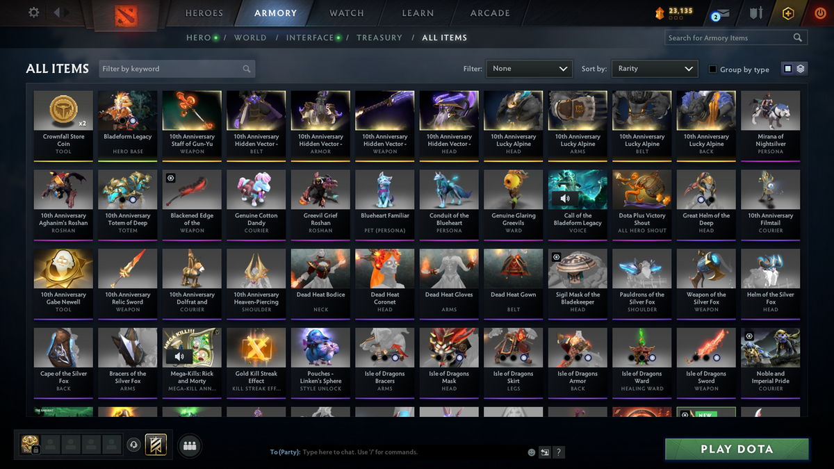 Herald III | MMR: 199 - Behavior Score: 6530 | 1729 Hours Played | Juggernaut Arcana | Crystal Maiden & Mirana Persona | Complete 10th Anniversary Sets | Many Immortals Inside | Mainpool | Trophy Level: 238 | Full Access