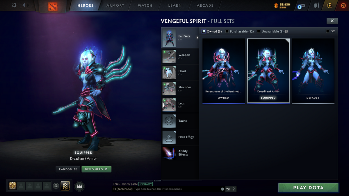Immortal | MMR: 7034 - Behavior: 9700 | Many Sets inside | Full Access | Mainpool | Trophy Level: 91