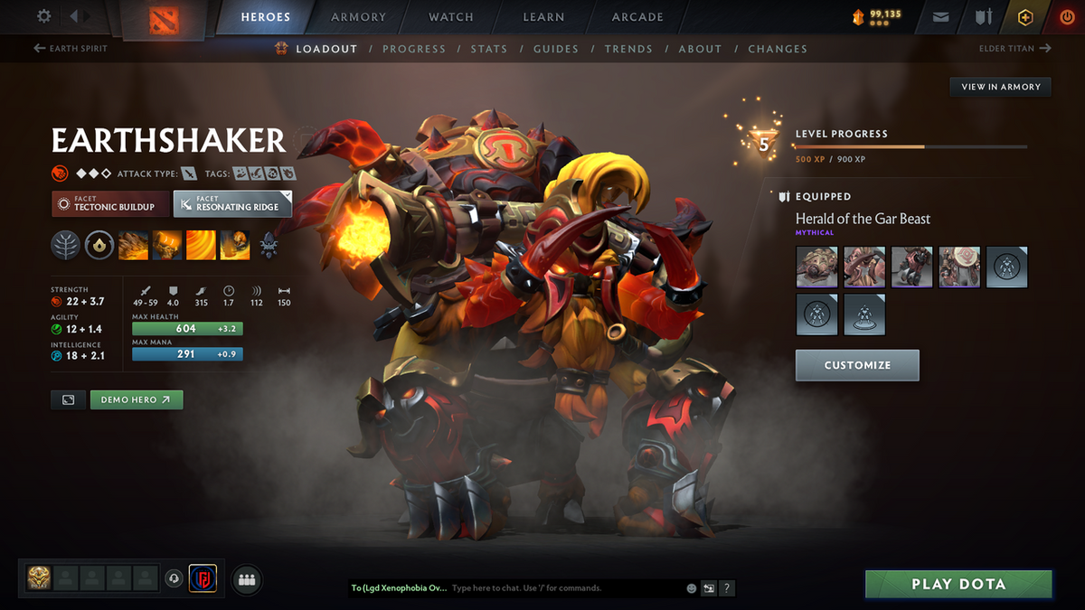 Ancient III | MMR 4100 | Behavior 11953 | Phantom Assassin Arcana | Fully Stacked with Immortals and Exclusive Sets | Full Access | Trophy Level: 161