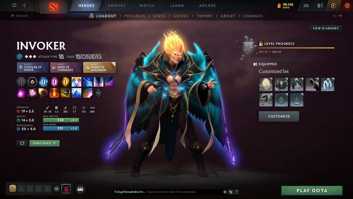Ancient III | MMR 4100 | Behavior 11953 | Phantom Assassin Arcana | Fully Stacked with Immortals and Exclusive Sets | Full Access | Trophy Level: 161