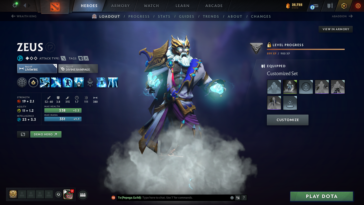 Immortal | MMR: 6523 - Behavior: 12000 | 4 Arcanas: Juggernaut, Zeus, Rubick, Monkey King | Many Exclusive Sets & Immortals Inside | Full Access | Mainpool | Trophy Level: 339 | 3500 Matches Played