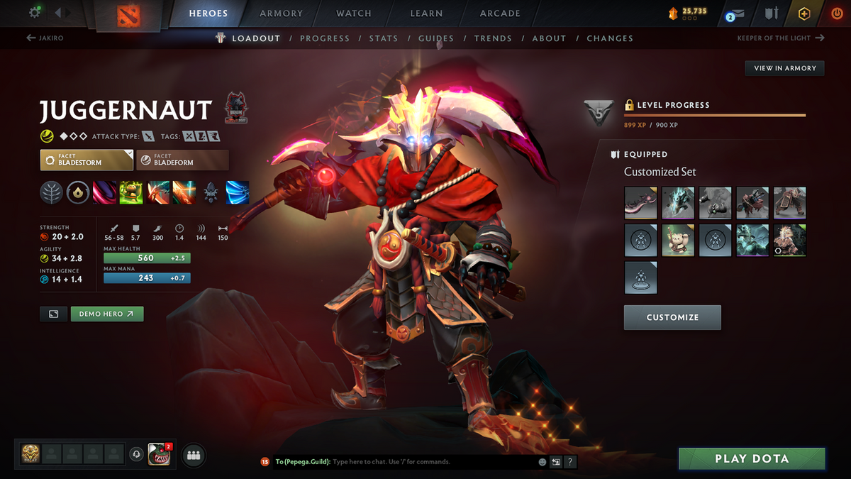 Immortal | MMR: 6523 - Behavior: 12000 | 4 Arcanas: Juggernaut, Zeus, Rubick, Monkey King | Many Exclusive Sets & Immortals Inside | Full Access | Mainpool | Trophy Level: 339 | 3500 Matches Played