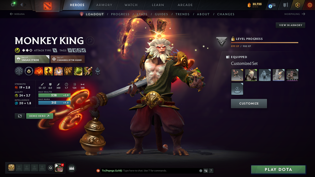 Immortal | MMR: 6523 - Behavior: 12000 | 4 Arcanas: Juggernaut, Zeus, Rubick, Monkey King | Many Exclusive Sets & Immortals Inside | Full Access | Mainpool | Trophy Level: 339 | 3500 Matches Played