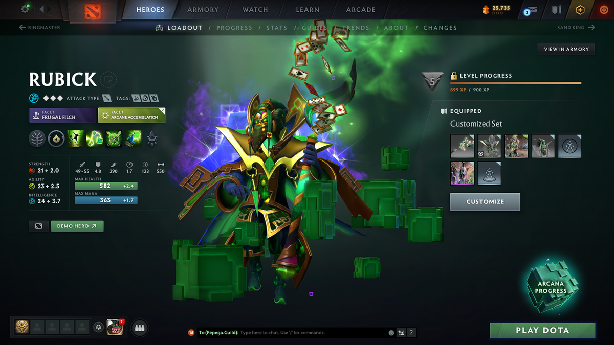 Immortal | MMR: 6523 - Behavior: 12000 | 4 Arcanas: Juggernaut, Zeus, Rubick, Monkey King | Many Exclusive Sets & Immortals Inside | Full Access | Mainpool | Trophy Level: 339 | 3500 Matches Played