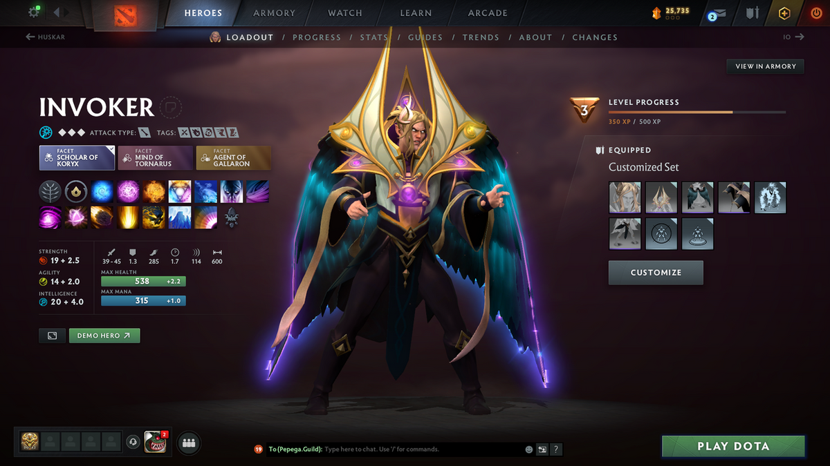 Immortal | MMR: 6523 - Behavior: 12000 | 4 Arcanas: Juggernaut, Zeus, Rubick, Monkey King | Many Exclusive Sets & Immortals Inside | Full Access | Mainpool | Trophy Level: 339 | 3500 Matches Played