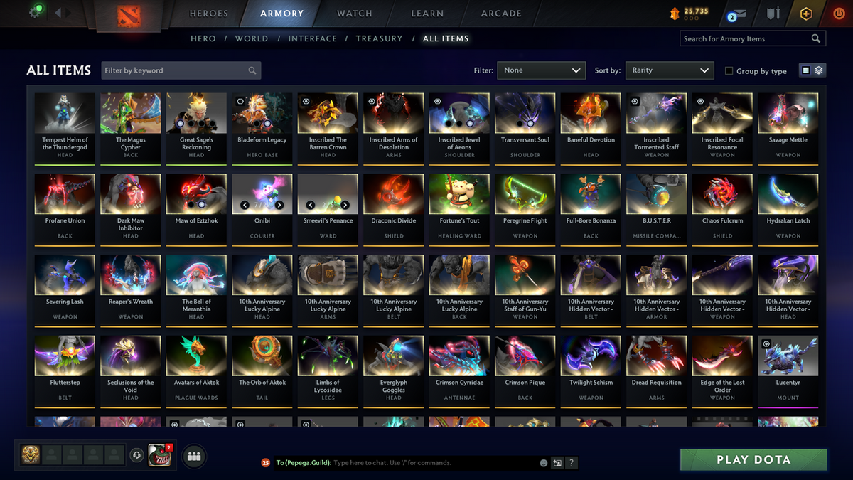 Immortal | MMR: 6523 - Behavior: 12000 | 4 Arcanas: Juggernaut, Zeus, Rubick, Monkey King | Many Exclusive Sets & Immortals Inside | Full Access | Mainpool | Trophy Level: 339 | 3500 Matches Played