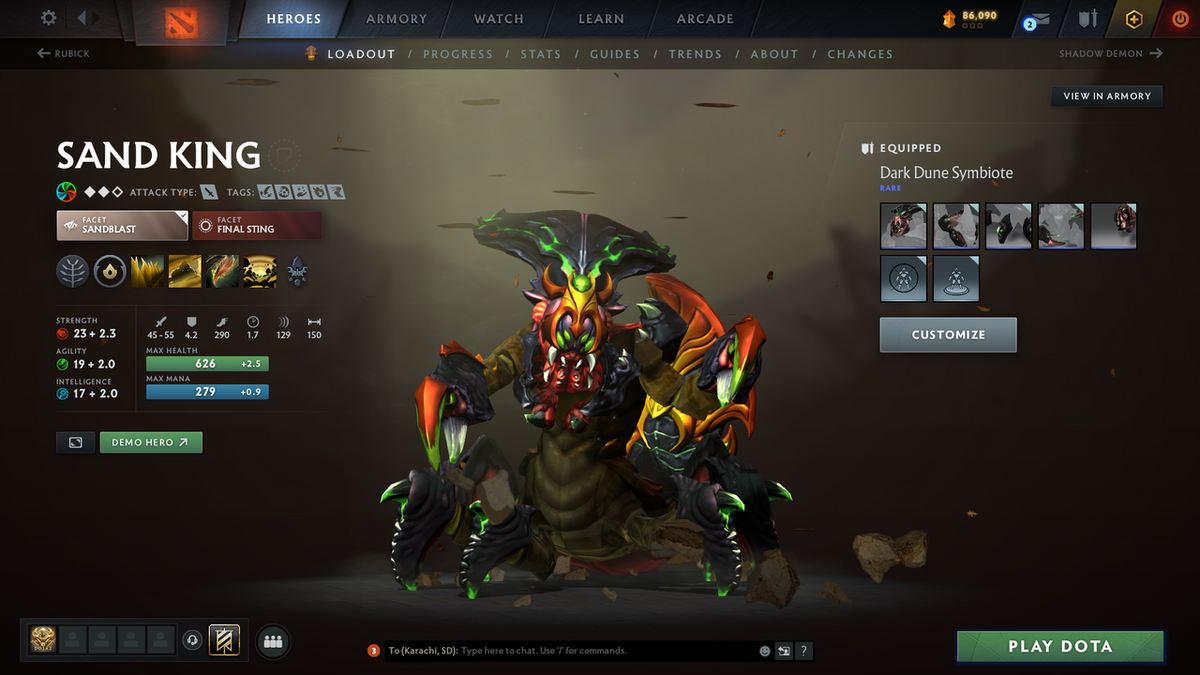 Immortal | MMR: 6801 - Behavior: 11949 | Decent Items Inside | Anti Mage's Golden Bashers | Many Immortals | Full Access | Mainpool | Trophy Level: 113