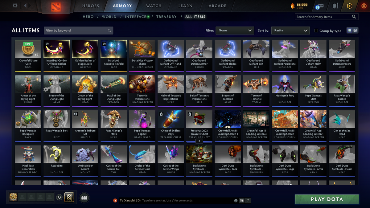 Immortal | MMR: 6801 - Behavior: 11949 | Decent Items Inside | Anti Mage's Golden Bashers | Many Immortals | Full Access | Mainpool | Trophy Level: 113