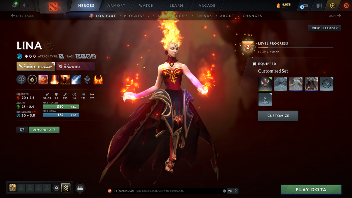 Crusader V | MMR: 2038 - Behavior Score: 12000 | 2 Arcanas: Lina & Rubick | Rare Cache Sets | Many Immortals Inside | Mainpool | Trophy Level: 253 | Full Access