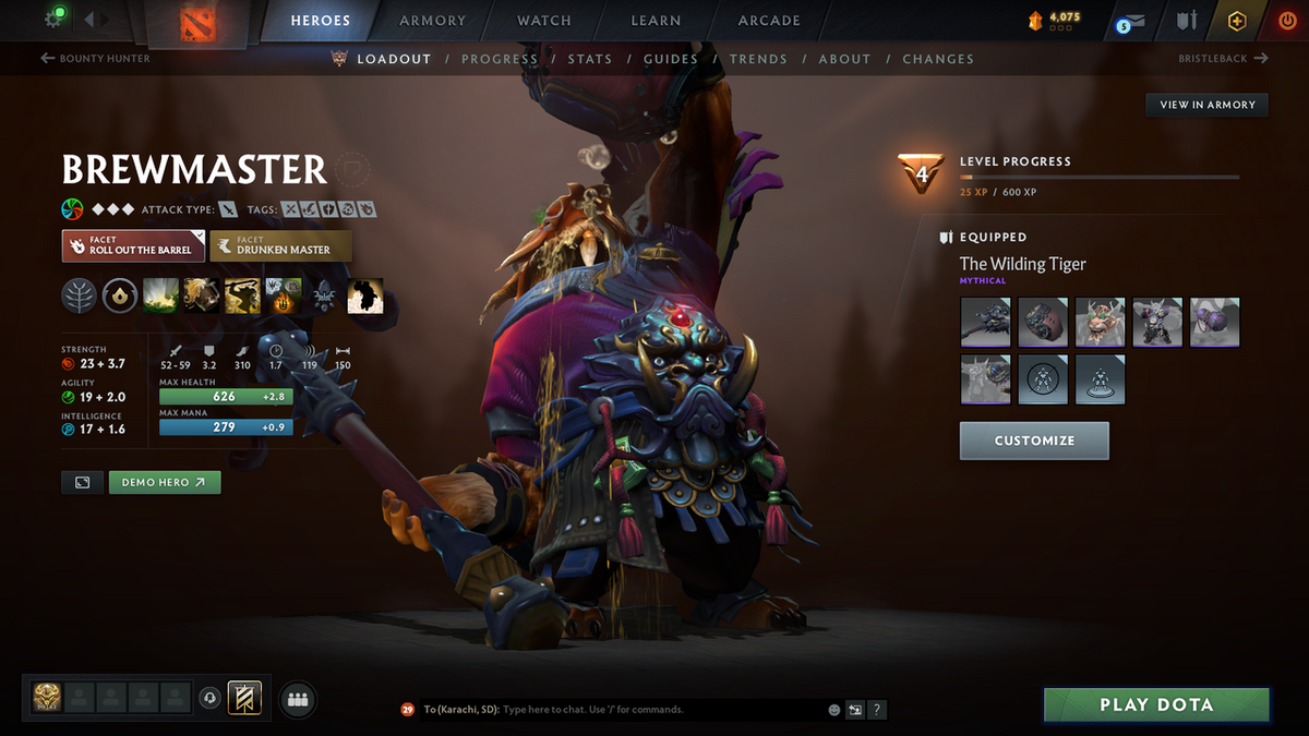 Crusader V | MMR: 2038 - Behavior Score: 12000 | 2 Arcanas: Lina & Rubick | Rare Cache Sets | Many Immortals Inside | Mainpool | Trophy Level: 253 | Full Access