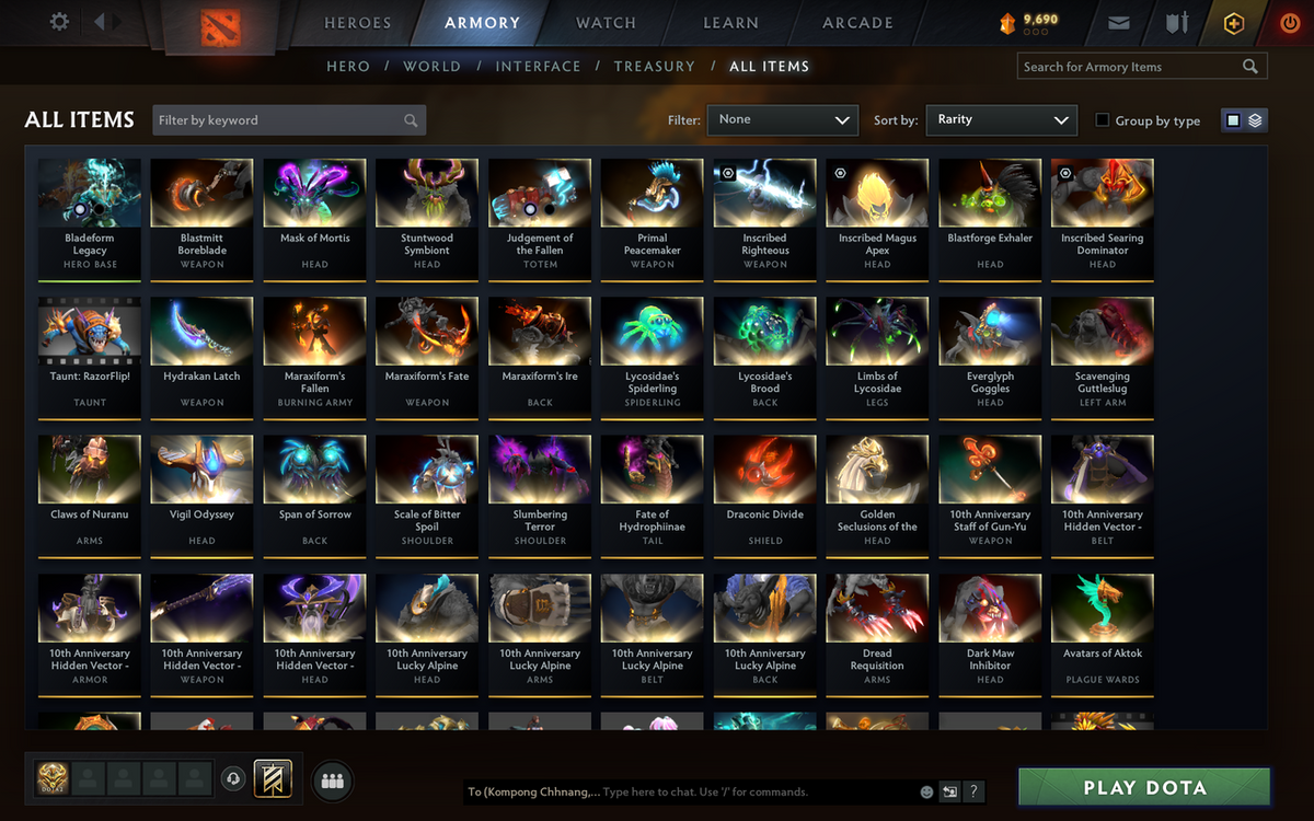 Archon II | MMR: 2712 - Behavior: 12000 | Juggernaut Arcana | Mirana Persona | Complete 10th Anniversary Sets | Many Expensive Immortals & Sets Inside | Full Access | Mainpool | Trophy Level: 218