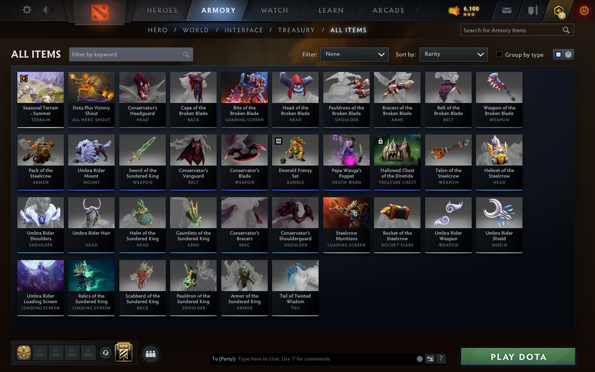 Guardian V | MMR 1459 | Behavior 10053 | Trophy Level: 58 | Quick Find Match | Some Items Inside | Full Access