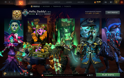 Crusader III | MMR 1896 | Behavior 7491 | Trophy Level: 65 | Quick Find Match | Some Items Inside | Full Access