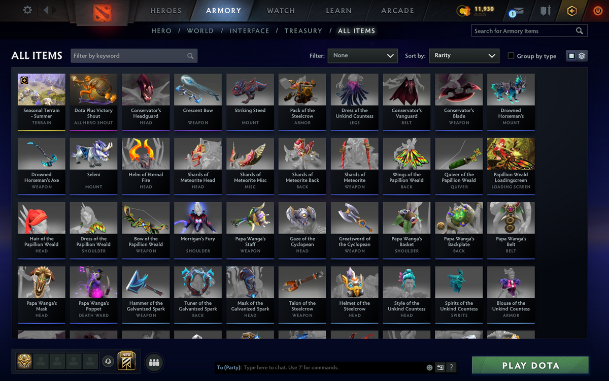 Herald IV | MMR: 518 - Behavior Score: 10440 | Many Sets Inside | Fast Queue | Trophy Level: 65 | Full Access