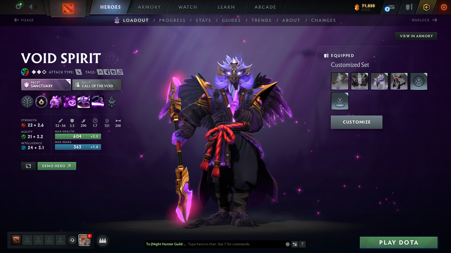 Crusader I | MMR: 1464 - Behavior: 11850 | Mainpool Account | 42 Trophy Level | Quick Find Match | Some Items Inside | Full Access