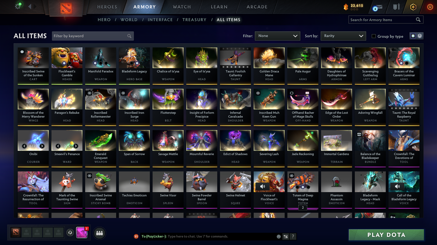 Immortal | MMR: 6726 - Behavior: 12000 | 4 Arcanas: Juggernaut, Phantom Assassin, Ogre, Techies | Many Cache Sets Inside | Many Immortals | Full Access | Mainpool | Trophy Level: 90+