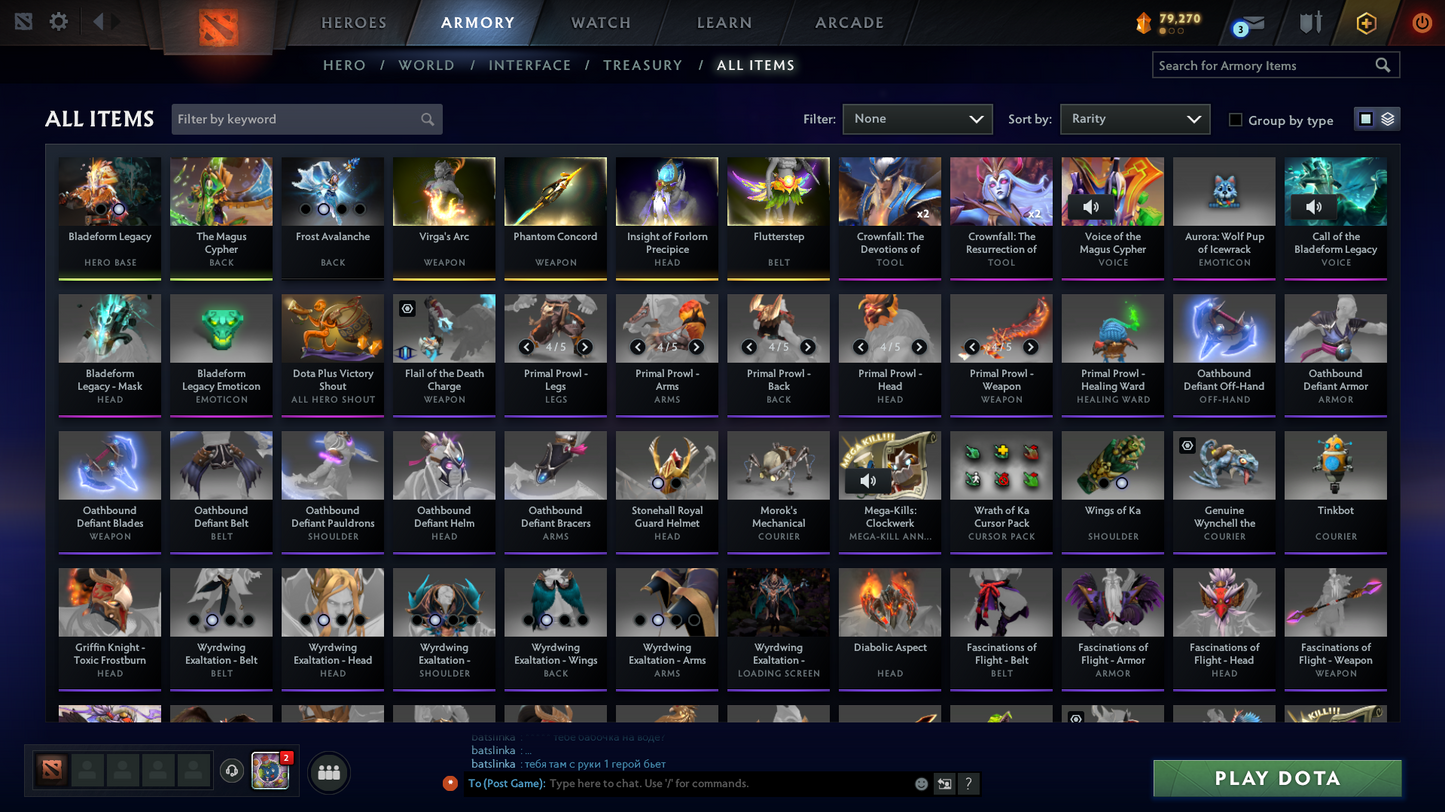 Archon IV | MMR: 2537 - Behavior: 9367 | 3 Arcanas: Juggernaut, Crystal Maiden, Rubick | Some Immortals | Full Access | Mainpool | Trophy Level 45