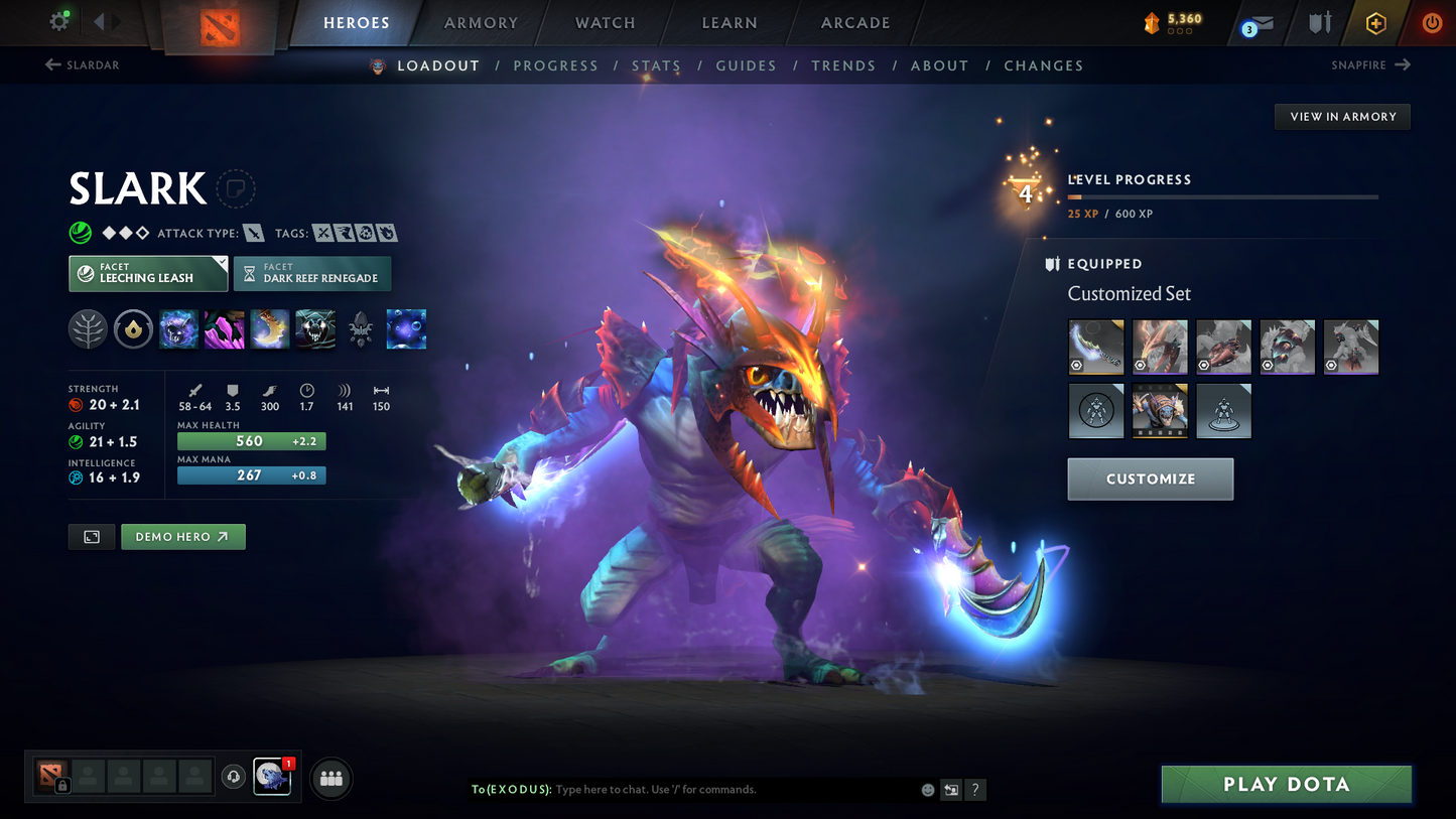 Legend II | MMR: 3028 - Behavior Score: 7065 | Slark Complete Set | Many Immortals Inside | MuhKeen Gun | Mirana Persona | Full Access