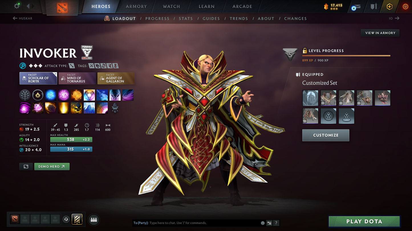 Archon III | MMR: 2537 - Behavior Score: 8786 | Shadow Fiend Arcana | Necro Immortals | Some Sets Inside | Mainpool Account | Trophy Level: 38