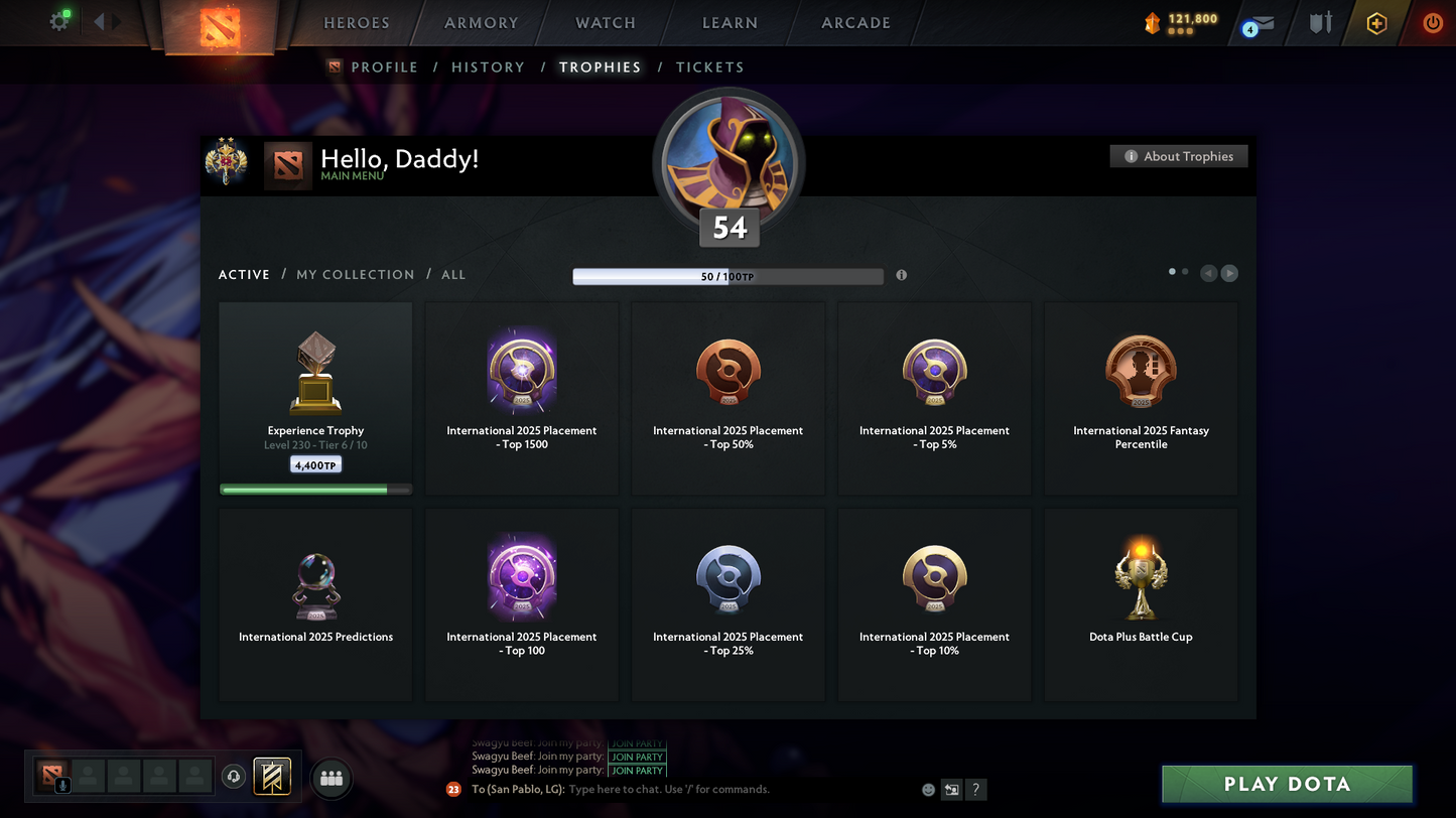 Legend II | MMR: 3310 - Behavior Score: 10842 | Antimage Persona: Proselyte of Sakura Clan | Many Immortals Inside | Mainpool | Trophy Level: 54