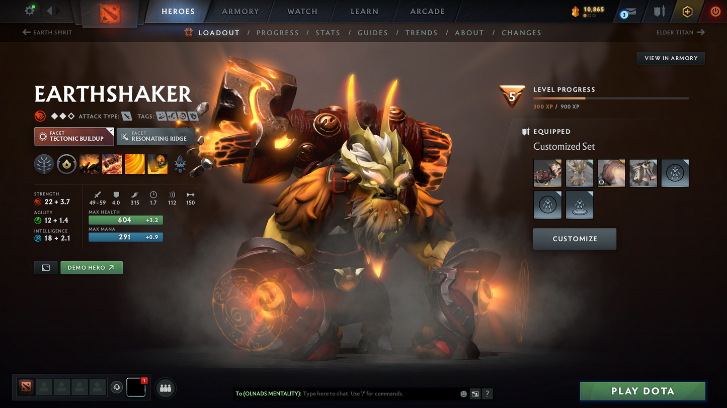 Legend I | MMR: 3074 - Behavior Score: 11970 | Shadow Fiend Arcana | Rare Cache Anti Mage | Many Immortals Inside | Mainpool | Trophy Level: 68 | Full Access