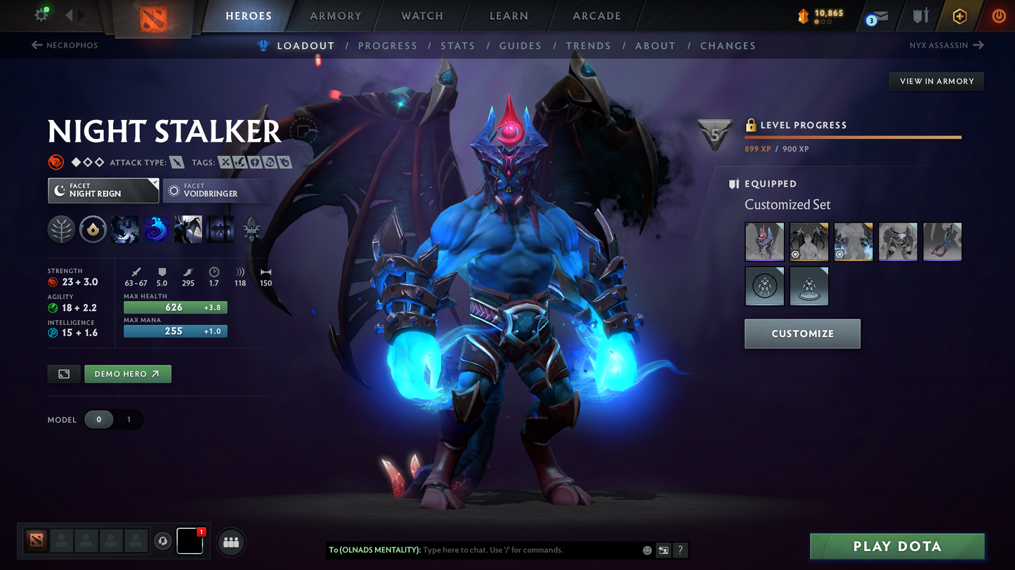 Legend I | MMR: 3074 - Behavior Score: 11970 | Shadow Fiend Arcana | Rare Cache Anti Mage | Many Immortals Inside | Mainpool | Trophy Level: 68 | Full Access
