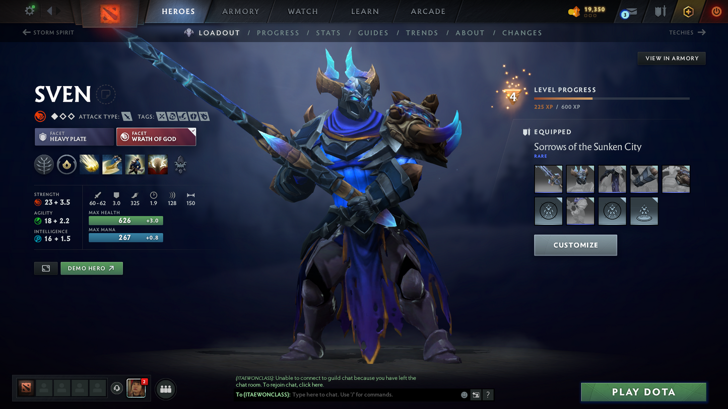 Legend IV | MMR: 3586 - Behavior Score: 8654 | Some Items Inside | Full Access