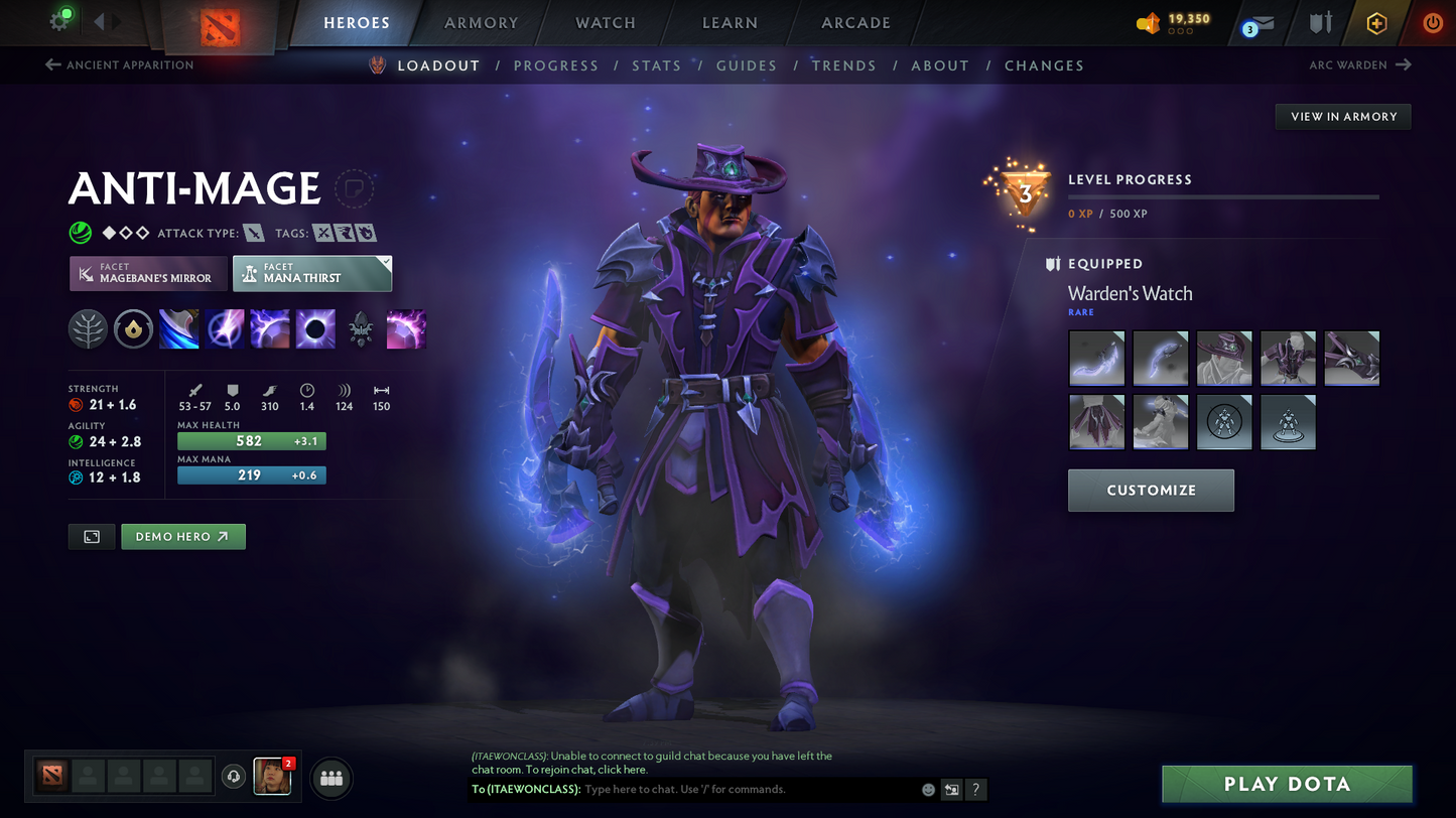 Legend IV | MMR: 3586 - Behavior Score: 8654 | Some Items Inside | Full Access