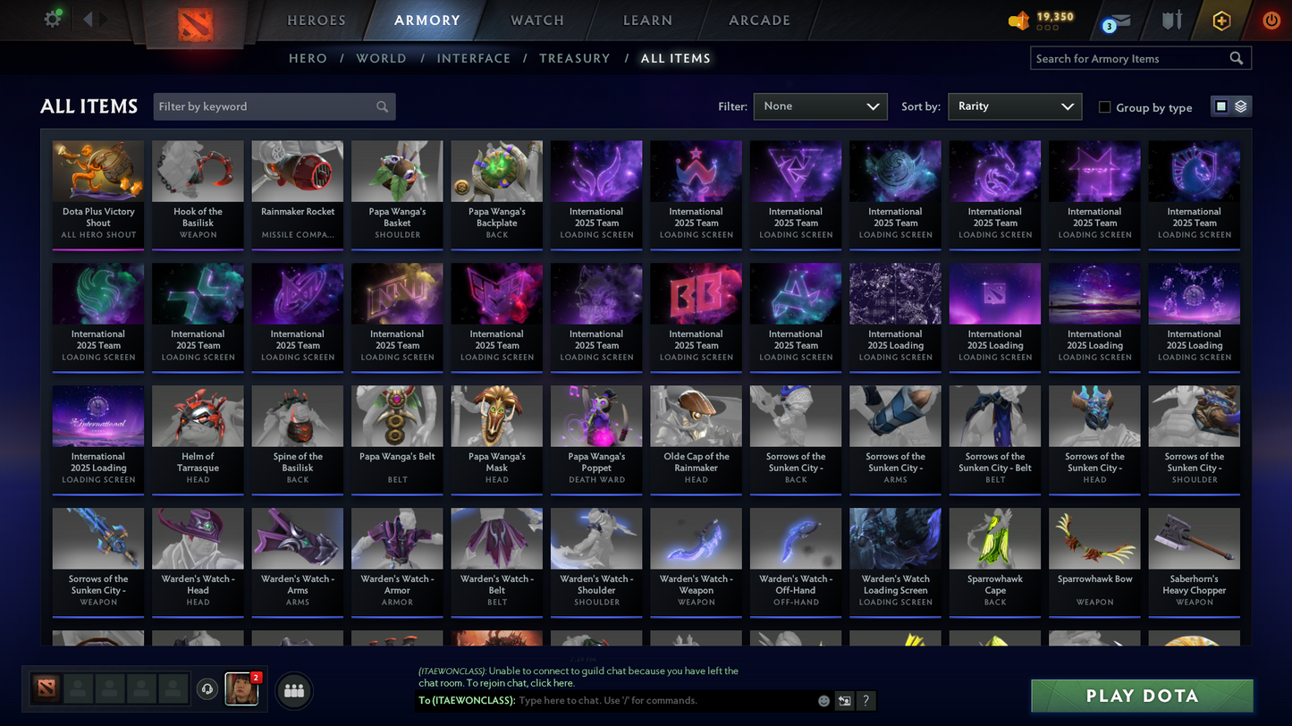 Legend IV | MMR: 3586 - Behavior Score: 8654 | Some Items Inside | Full Access