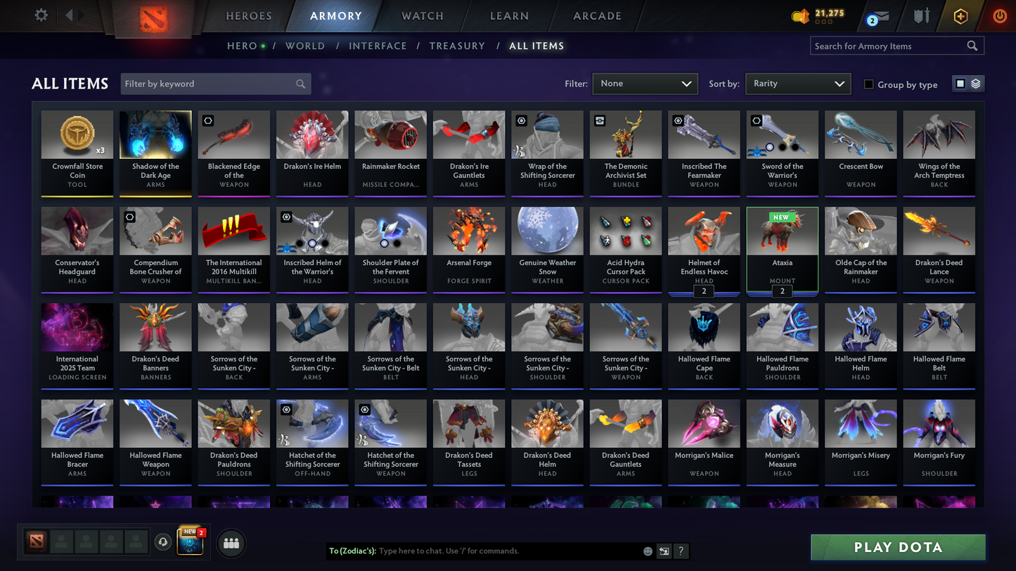 Ancient II | MMR: 3986 - Behavior: 10454 | Mainpool | 2K Hours | Night Stalker Immortal | LC Set | Quick Que Match | Quick Delivery