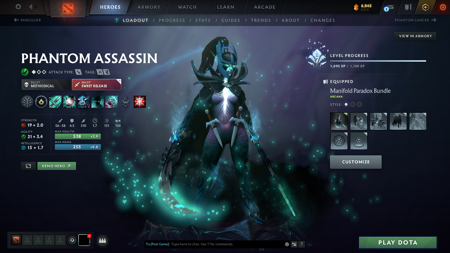Crusader II | MMR: 1679 - Behavior: 10282 | 3 Arcanas: PA, MK, LC | Many Immortals and Full sets | Mainpool | Instant Delivery!
