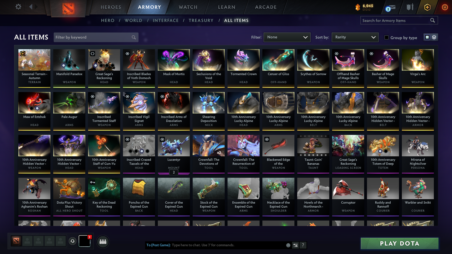 Crusader II | MMR: 1679 - Behavior: 10282 | 3 Arcanas: PA, MK, LC | Many Immortals and Full sets | Mainpool | Instant Delivery!