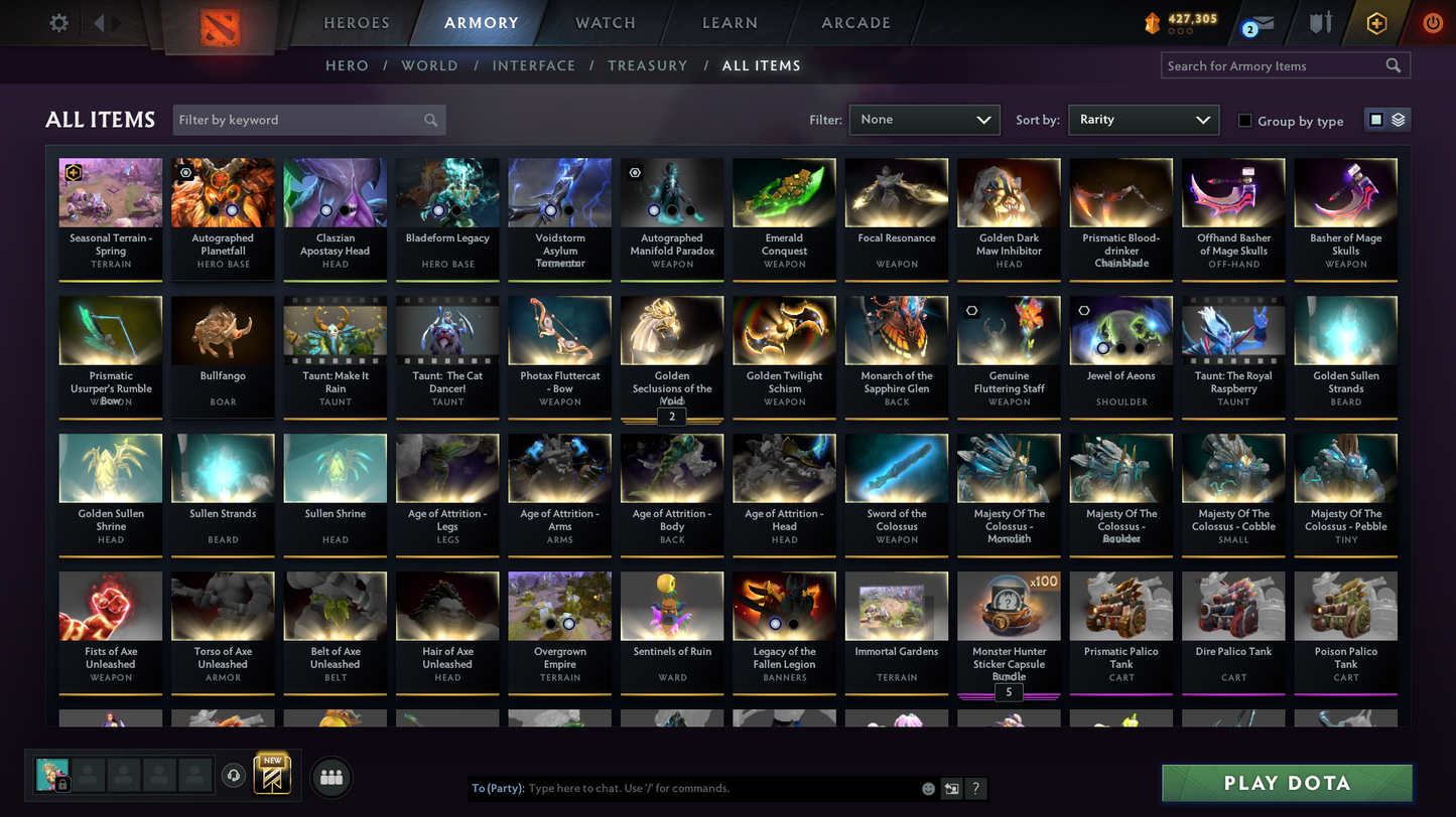 Battlepass: TI6, TI9, TI11 | Arcanas: Earthshaker (Lvl 2), Faceless Void, Razor, Phantom Assassin, Juggernaut | Personas: Phantom Assassin, Tiny, Axe, Anti-Mage, Crystal Maiden | Many Immortals | Many Cache | Mainpool Account