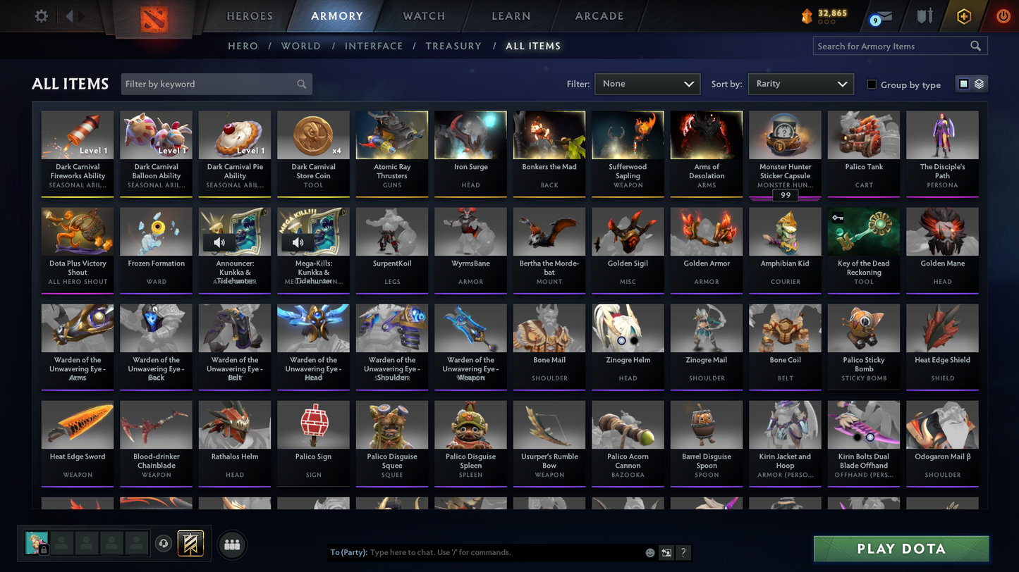 Archon I | Behavior Score: 7747 | Few Immortals (SF Arms of Desolation) | Mainpool Account | Quick Que | Antimage Persona | Sets Inside | Full Access |