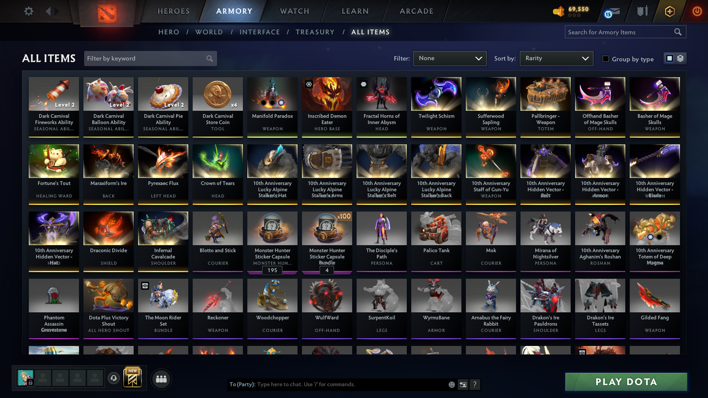 Immortal (5829) | Behavior Score: 7343 | 3 Arcanas: Pa (lvl 3), Tb, Sf | Antimage Persona | 10th Anniversary | 7000 Hours | Mainpool | Quick Que | Full Access | Many Items and Immortals